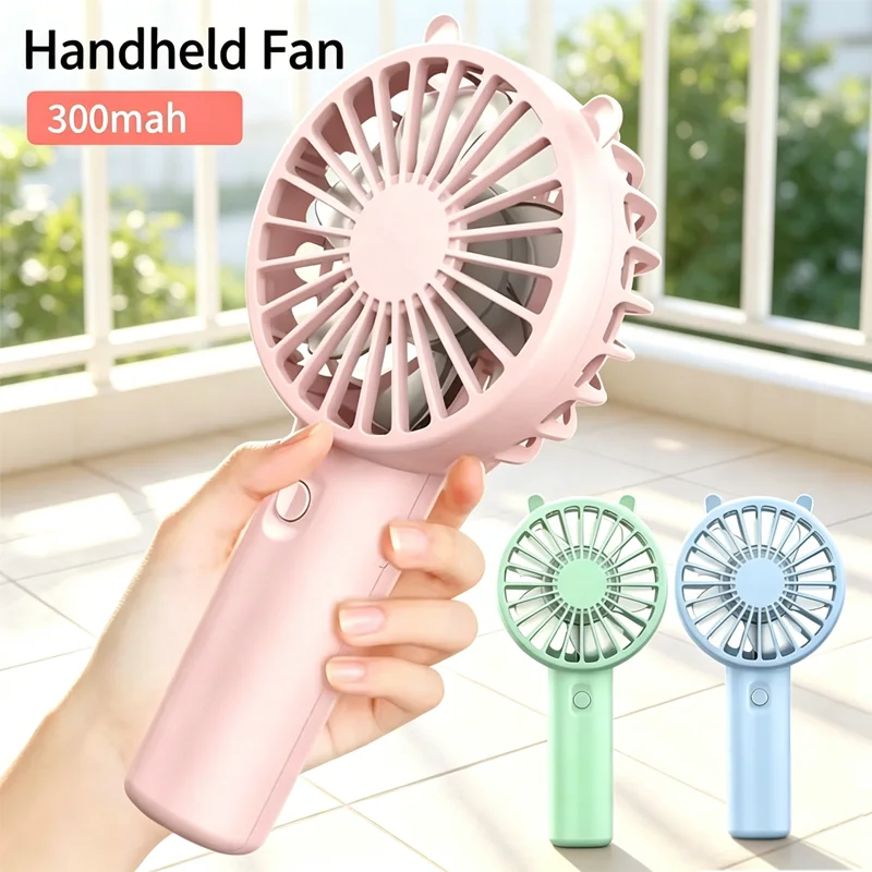 Portable Handheld Mini Cooling Fan USB Rechargeable Silent New Small Desktop Fan Suitable for Outdoor Travel Office Cooling