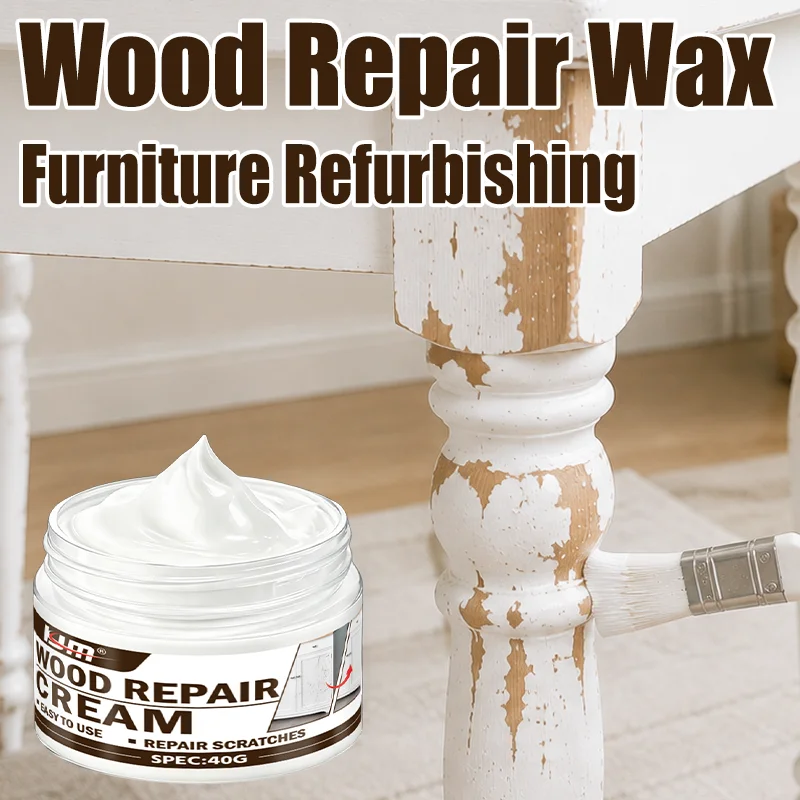 KJM Wood Repair Wax Furniture Scratch Repair Paste For Cabinet Table Door Restoration Wood Filler Cream Home Improvement Supplie