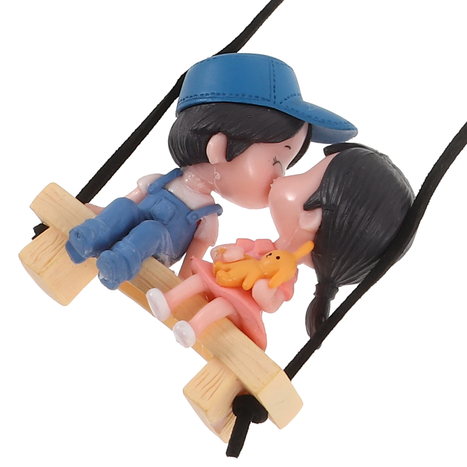 

Rearview Mirror Car Decorations For Women Interior Decor Blue Pink Resin Couple Pendants for Car Auto Accessories