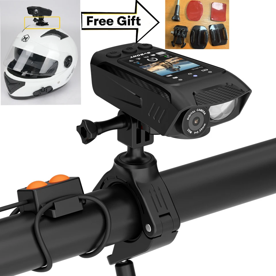 

Svbony SVGo C1 Cycling Camera IPS Bicycle Loggers 6-Axis Anti-Shake Gyroscope GPS Bicycle 4K Motorcycle Video Recorder LED Light