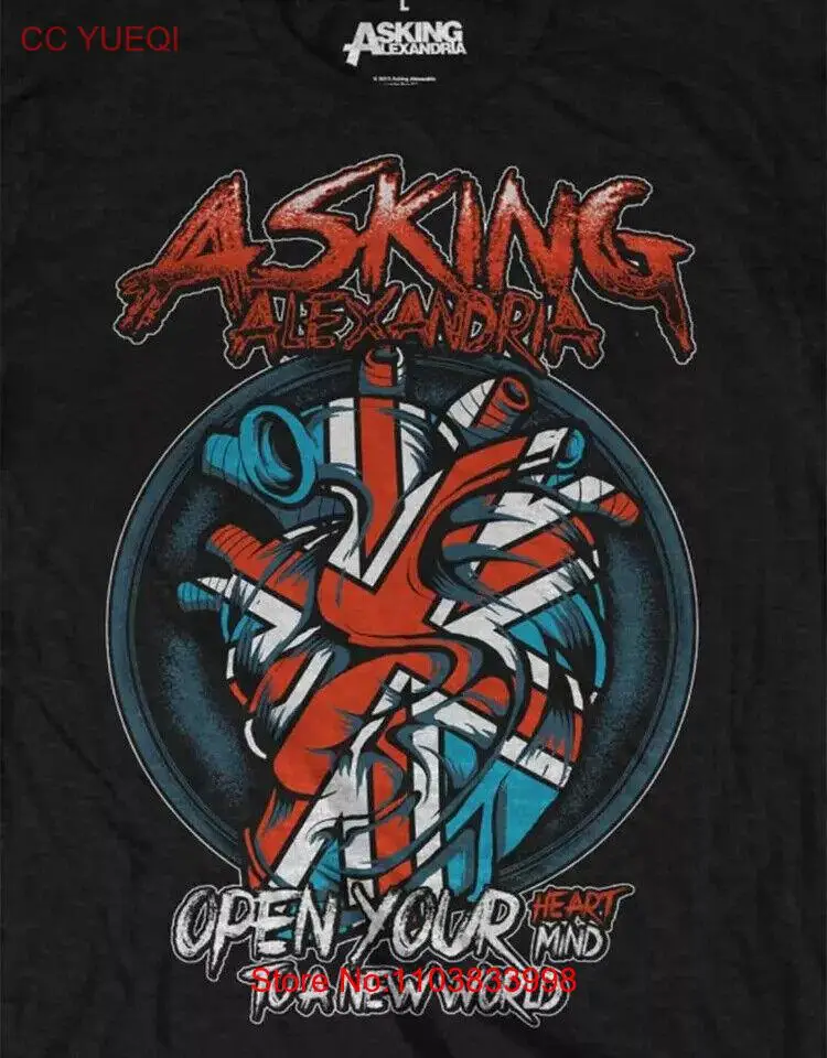 ASKING ALEXANDRIA - HEART ATTACK T-SHIRT. EXTRA LARGE. NEW.