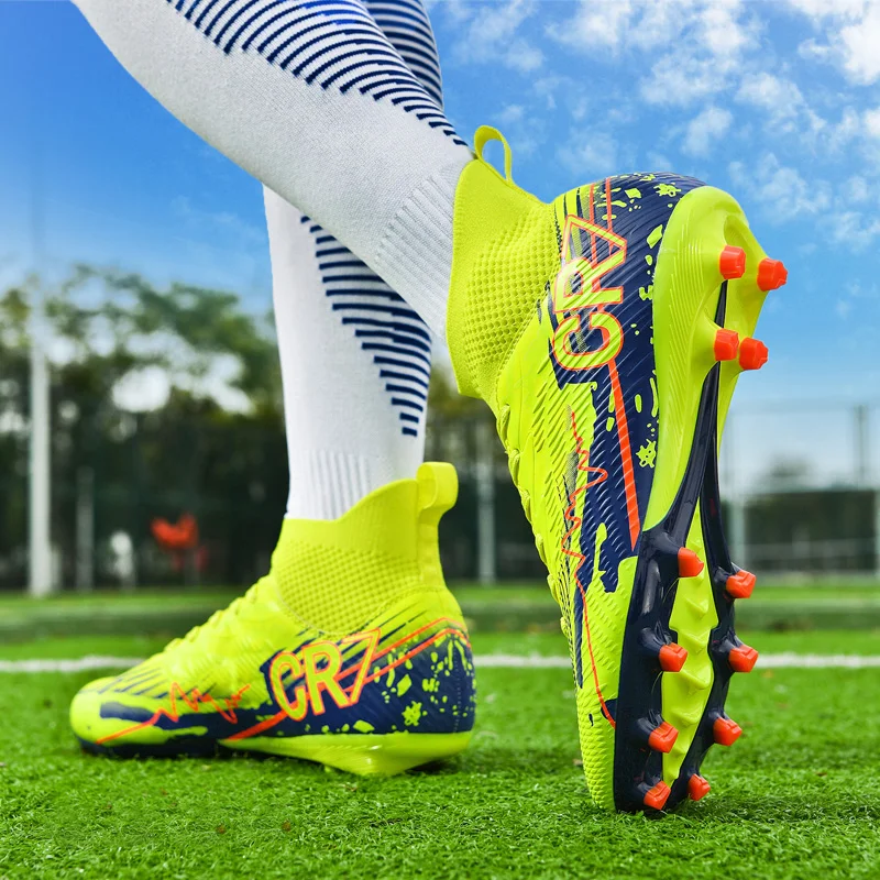 

Men TF/FG Soccer Shoes Non Slip Football Field Boots Fast Unisex Resistant Professional Match Society Cleats Sneaker Comfortable