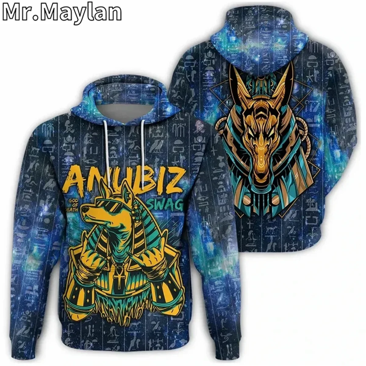 

Ancient Egypt ANUBIS GALAXY EGYPTIAN 3D Unisex Vintage Hoodie Men Sweatshirt Streetwear Zip Pullover Casual Jacket Tracksuits