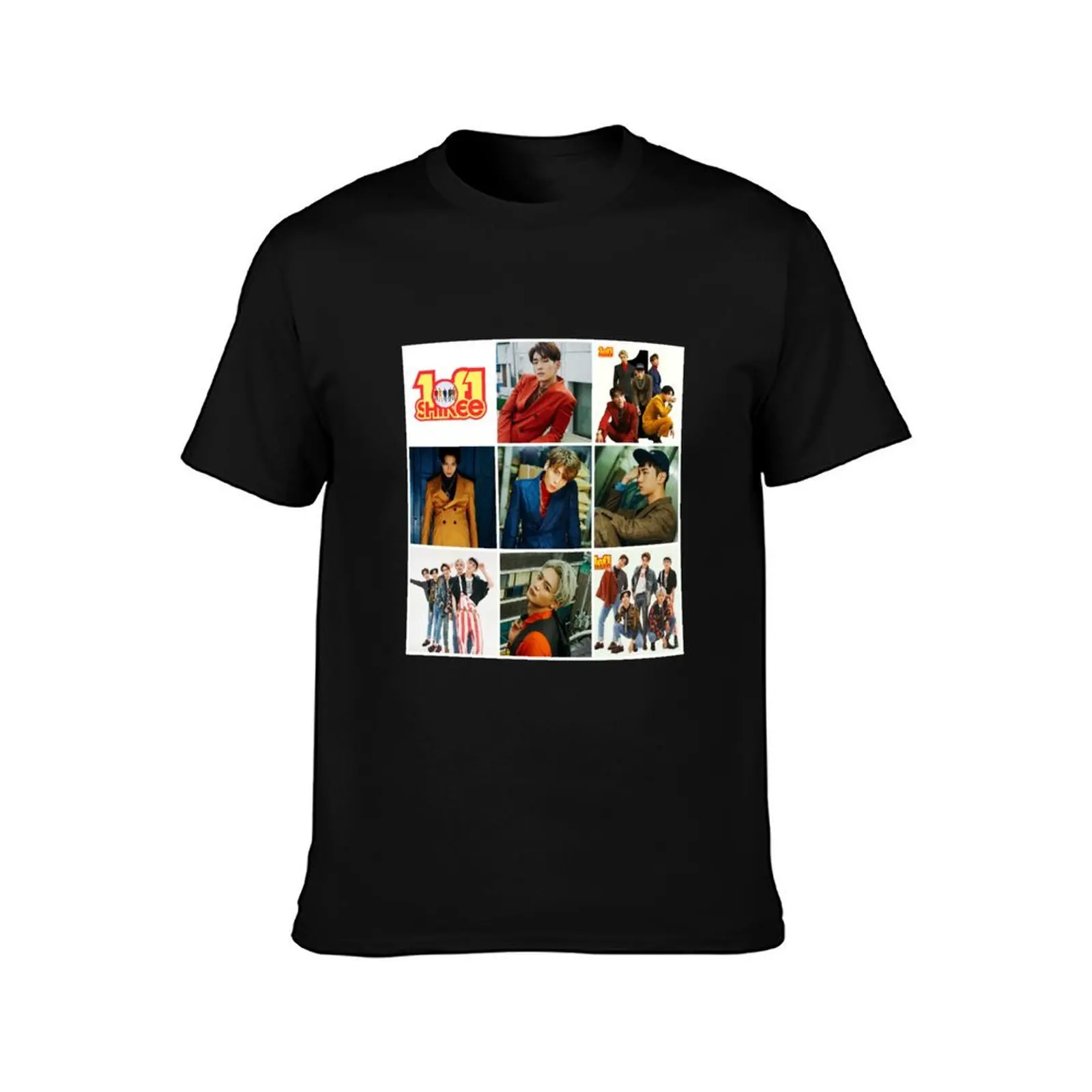 SHINee 1of1 Collage T-Shirt Daily Casual Short Sleeve Tee Shirt T-Shirt