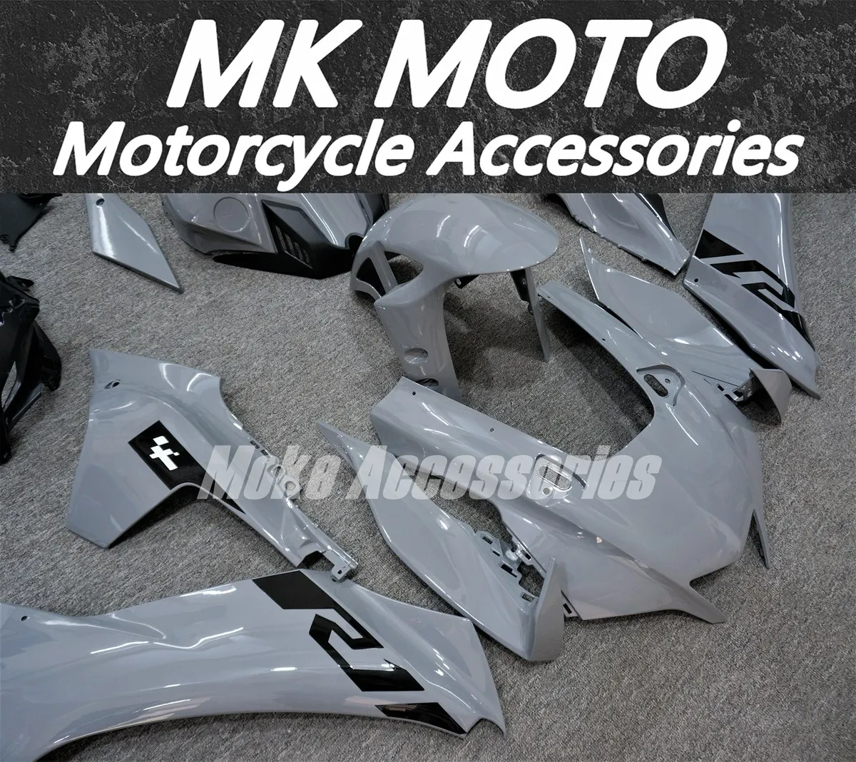 

Fairings Kit Fit For Yzf R1M R1 2020 2021 2022 2023 Bodywork Set Abs Injection Black Gray