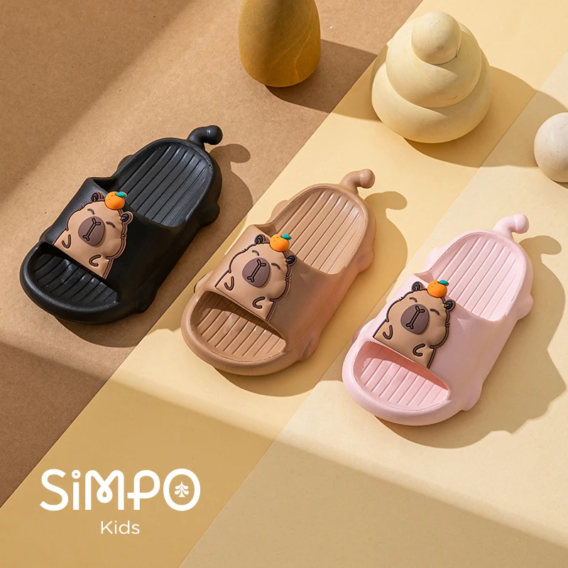 شباشب كابيبارا للأطفال الصغار خفيفة الوزن وخفيفة الوزن ومقاومة للارتداء للأولاد والبنات، شباشب للحمام غير قابلة للانزلاق،