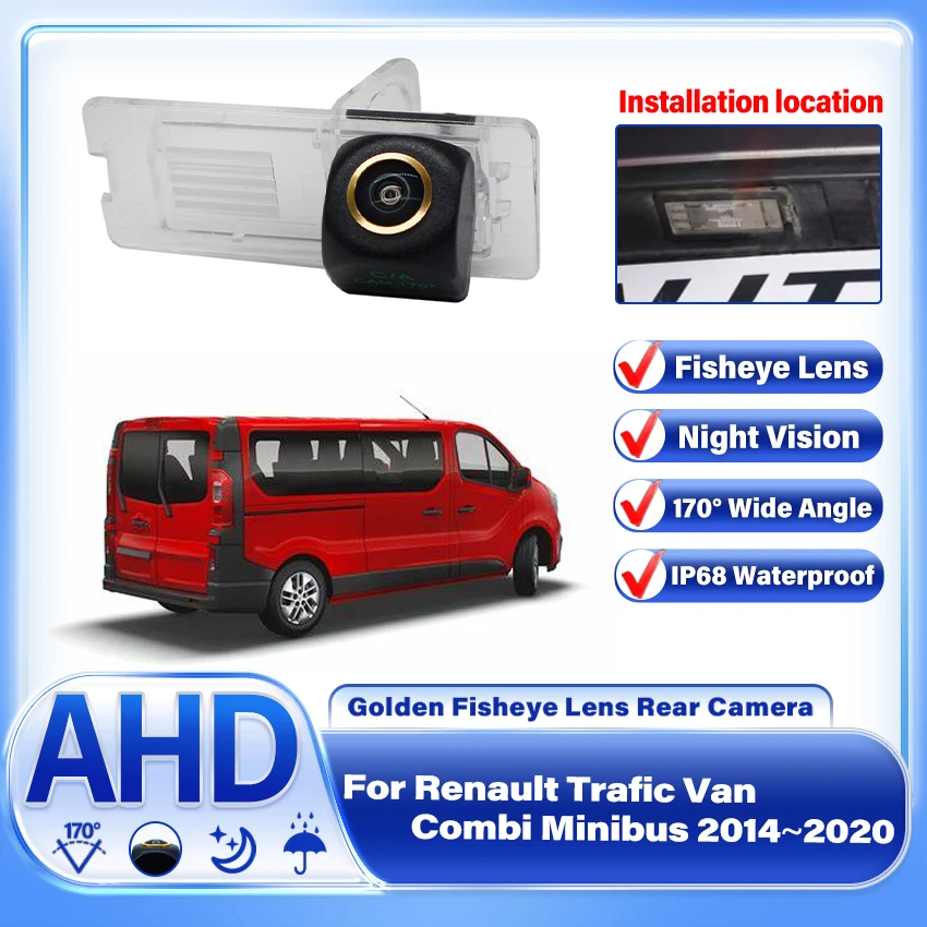 

AHD CCD rear view camera For Renault Trafic Van Combi Minibus 2014 2015 2016 2017 2018 2019 2020 Backup Parking Reversing Camera