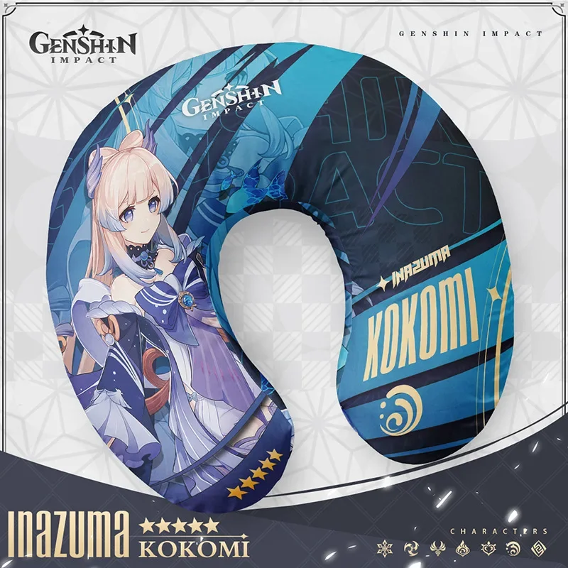 Anime Genshin Impact Cosplay Comfort Support Memory Cotton Neck Cervical Protect The  Spine Pillow Birthday Xmas Gift