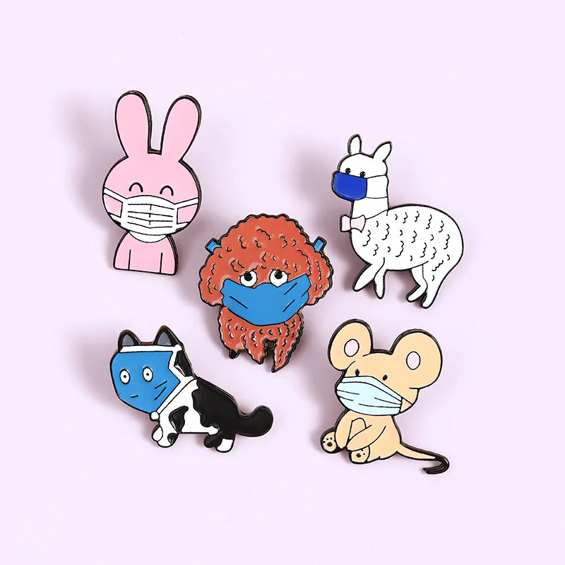 Medizinische Metall Brosche Nadelrohr Stethoskop Erste-Hilfe-Set Katze Krankenschwester Hund Arzt Tier Patient Medizinische Abzeichen Punk Pins Schmuck – Detail 22