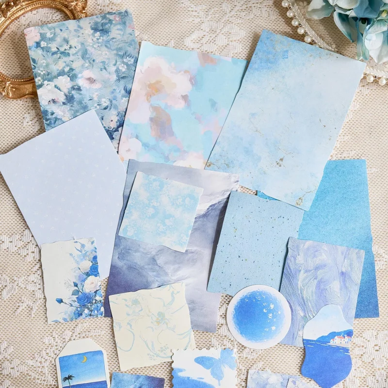 1pack/100pcs Multi-Size Colored Material Paper Set Diverse Sizes Vibrant DIY Handmade Album Scrapbooking Decorative Paper Supply
