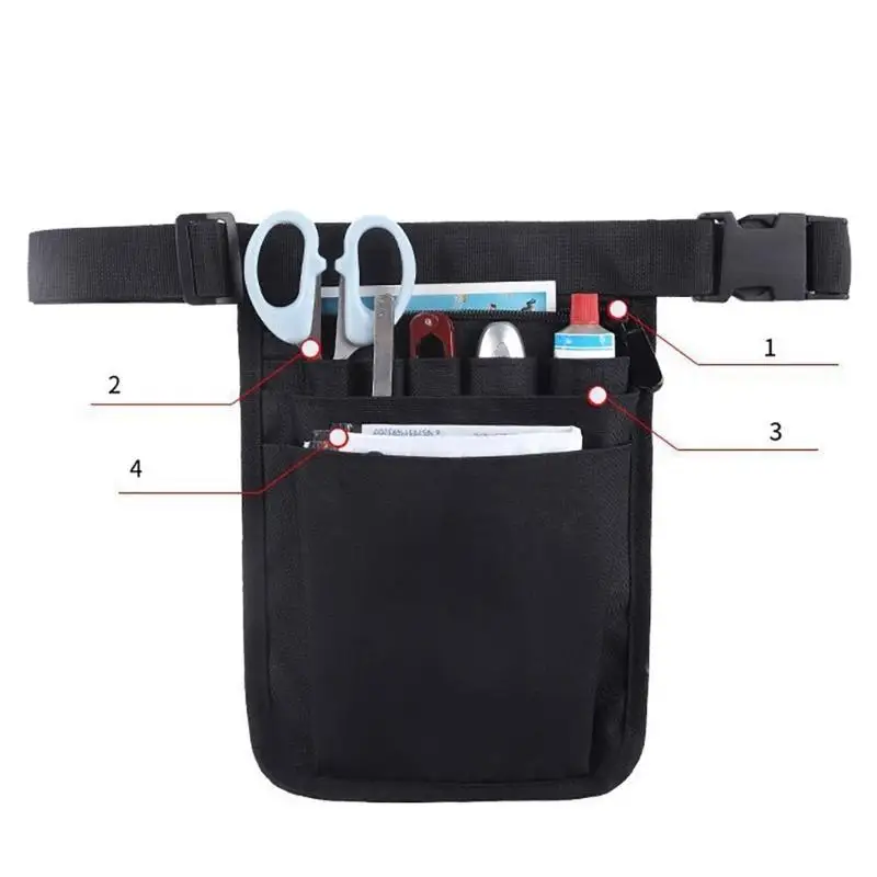 

652F Nurse Waist Bag Portable Scissors Nurse Belt Bag with Adjustable Strap