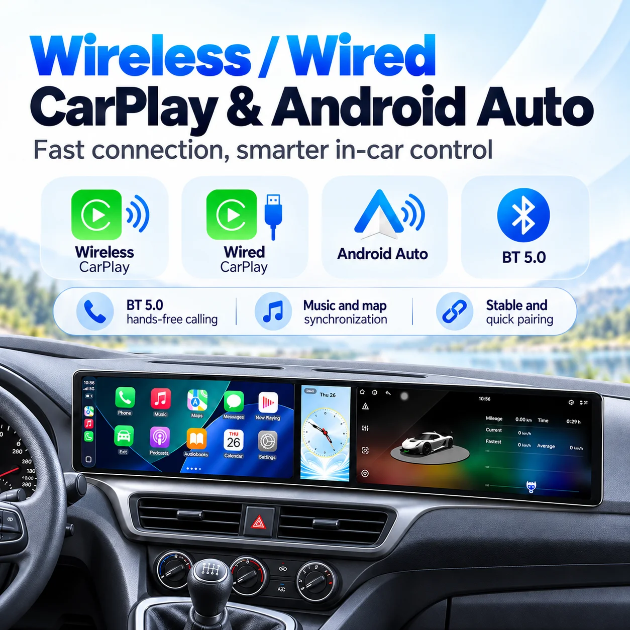 Dual 12.3 Inch Triple Screen Android 15 Car Radio For Jeep Cherokee 2016-2021 Wireless CarPlay Android Auto GPS Navigation DSP