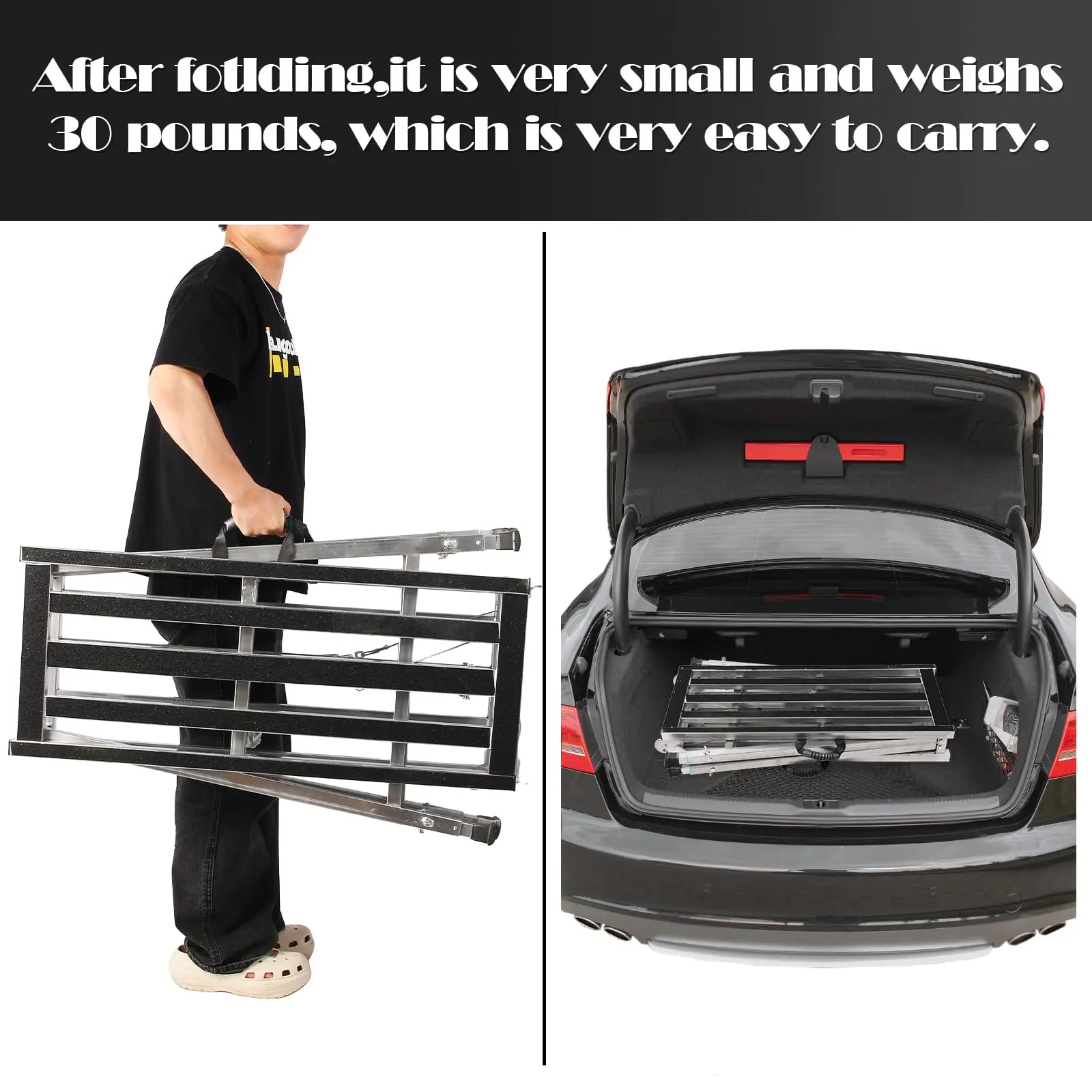 Wholesale Thickened 200*40cm Double Support Folding Telescopic Work Horse Ladder Lift Scaffolding Multi-Function Step Ladder