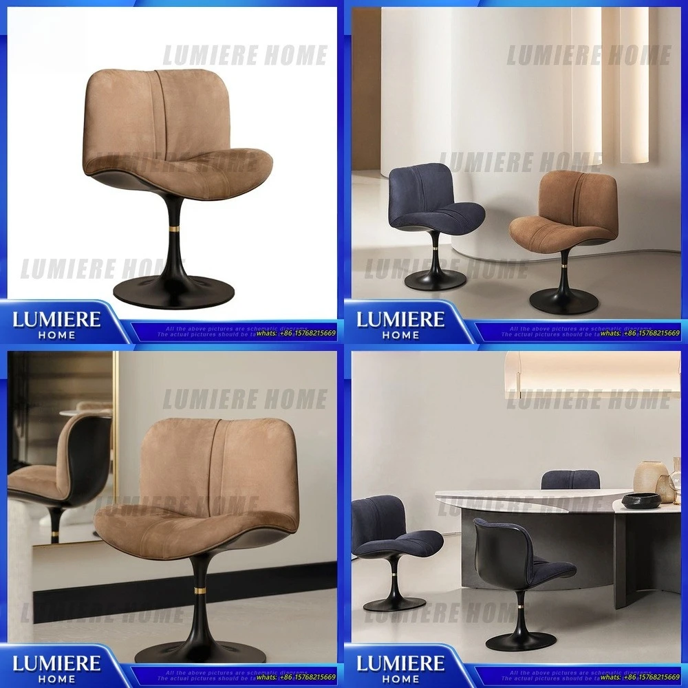 

Minimalist Italian Luxury Dining Chair Marilyn Swivel Home Office Chair Designer Duckbill Accent Chair Creative Makeup