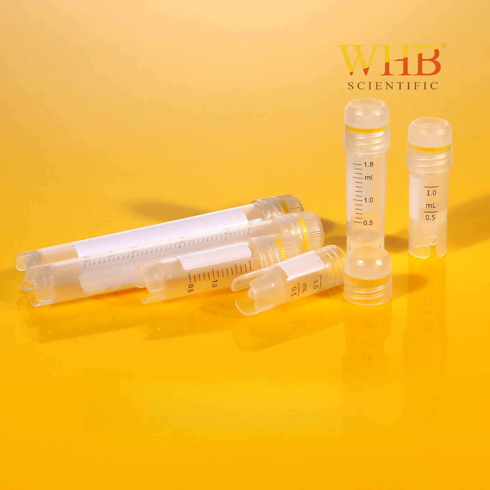 WHB Cell Cryotubes 1ml 2ml 5ml Sterile Cryovials Low Temperature Resistant Sample Tube Cryotube For Science Experiments Tools