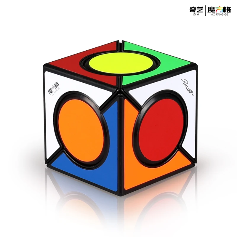 QiYi-Cube magique de vitesse à six points, jouet professionnel sans autocollant, puzzle