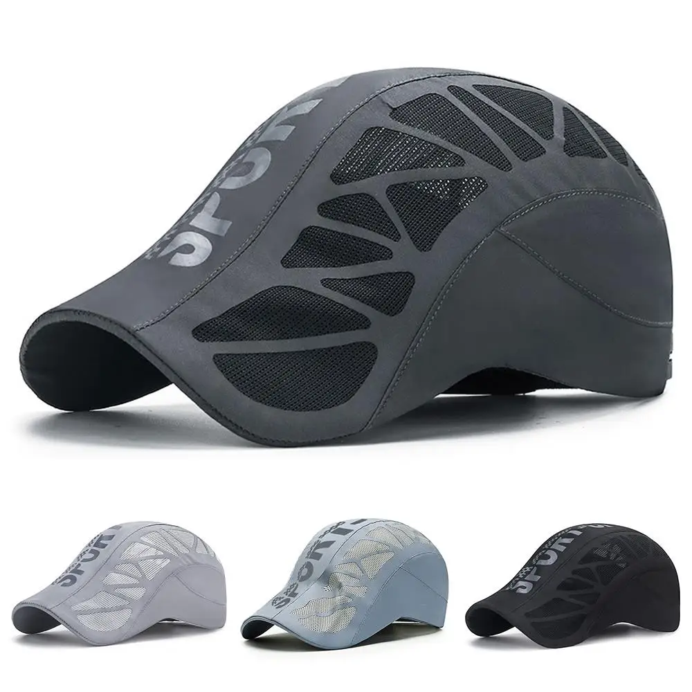 Peaked Cap Sun Protection Cap Alphabet Forward Hat Letter Printed Decor Baseball Visor Fashion Summer Item Breathable Mesh Hat