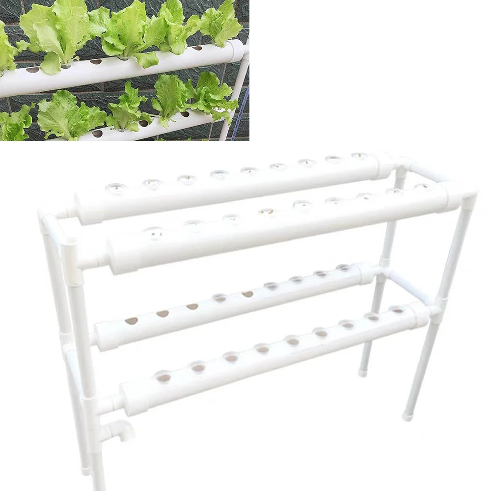 Hydroponic system Grow Kit 2 Layers 36/72-Hole Pipe Hydroponic Plant Grow Kit Hydroponic System Vegetable