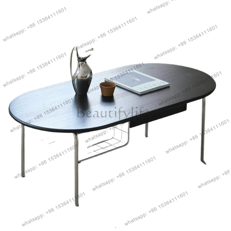 Extendable Irregular Coffee Table Matte Sleek Nordic Japanese Coffee Table Vintage, Modern Stolik Kawowy Living Room Furniture