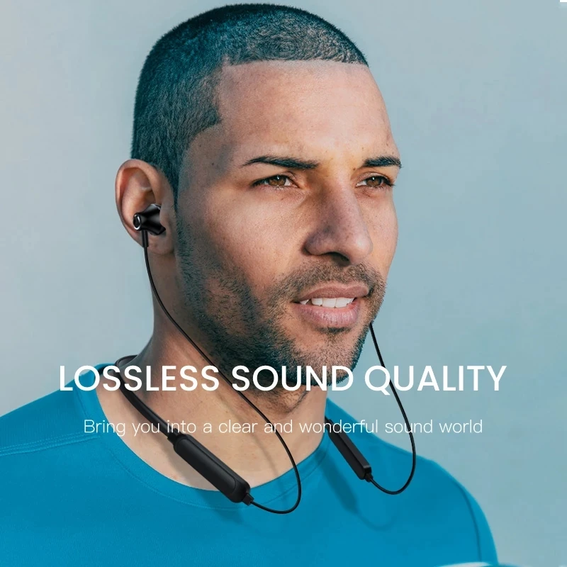 5.0 Bluetooth Earphone Sports Neckband Wireless Headphone Stereo Earbuds Music Headset With Mic For Iphone Samsung Xiaomi G02