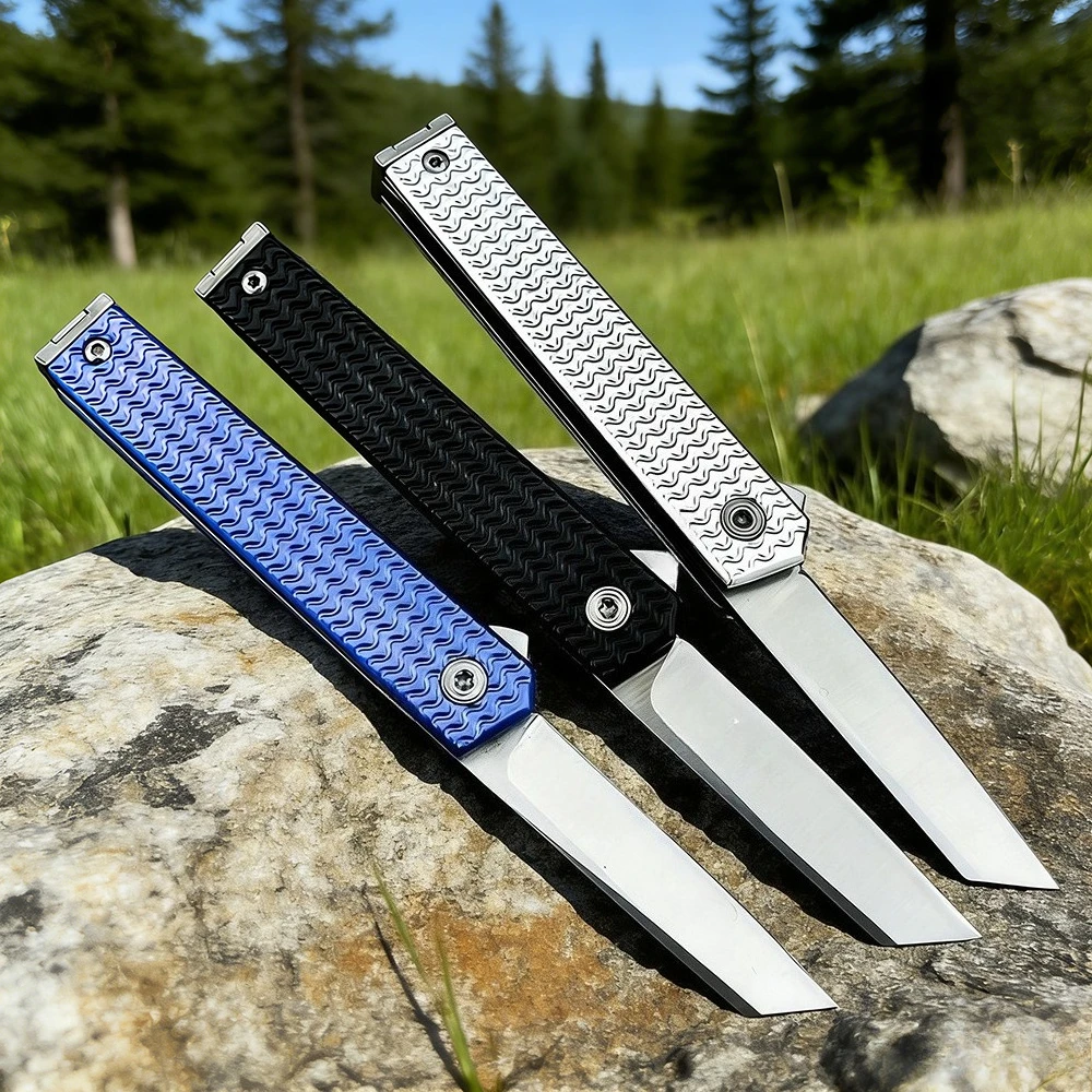 

Складной нож 7083 с лезвием из стали 8Cr13Mov для охоты и выживания, рукоять из стали 420, подарок для мужчин, инструменты для кемпинга