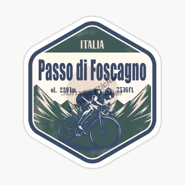 

Passo Di Foscagno Italy Lombardy Mountain Pass Cycling Climbing Car Sticker Self-Adhesive Waterproof Decorative Decal