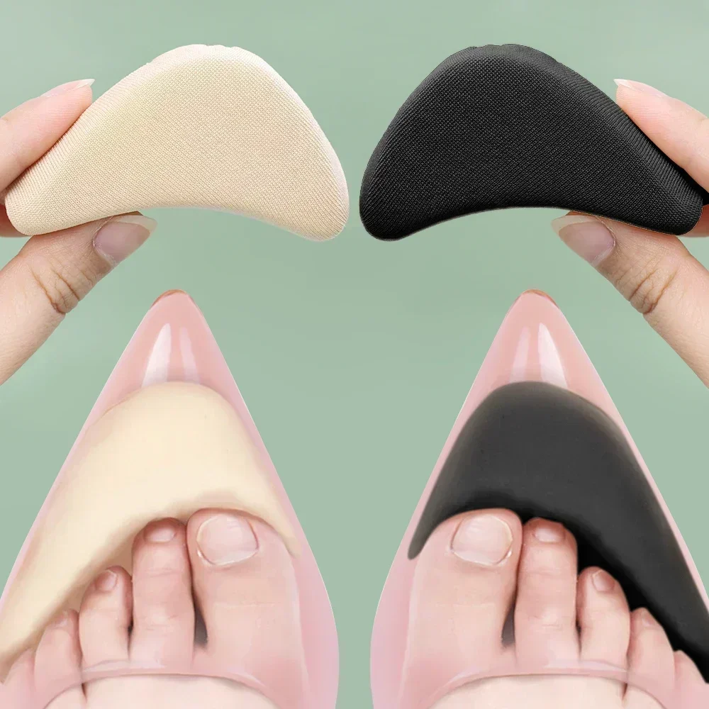 Soft Toe Plug Women High Heel Pain Relief Insert Shoe Palm Cushion Toe Front Filler Sponge Forefoot Pad Adjustable Sizes Insoles