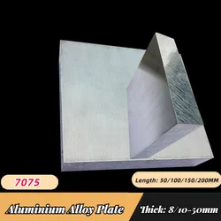 7075 Aluminium Alloy Plate Thicked 8mm 10mm 12mm 15mm-50mm DIY Hardware Aluminium Board Super Thicked Hard Block Customizable