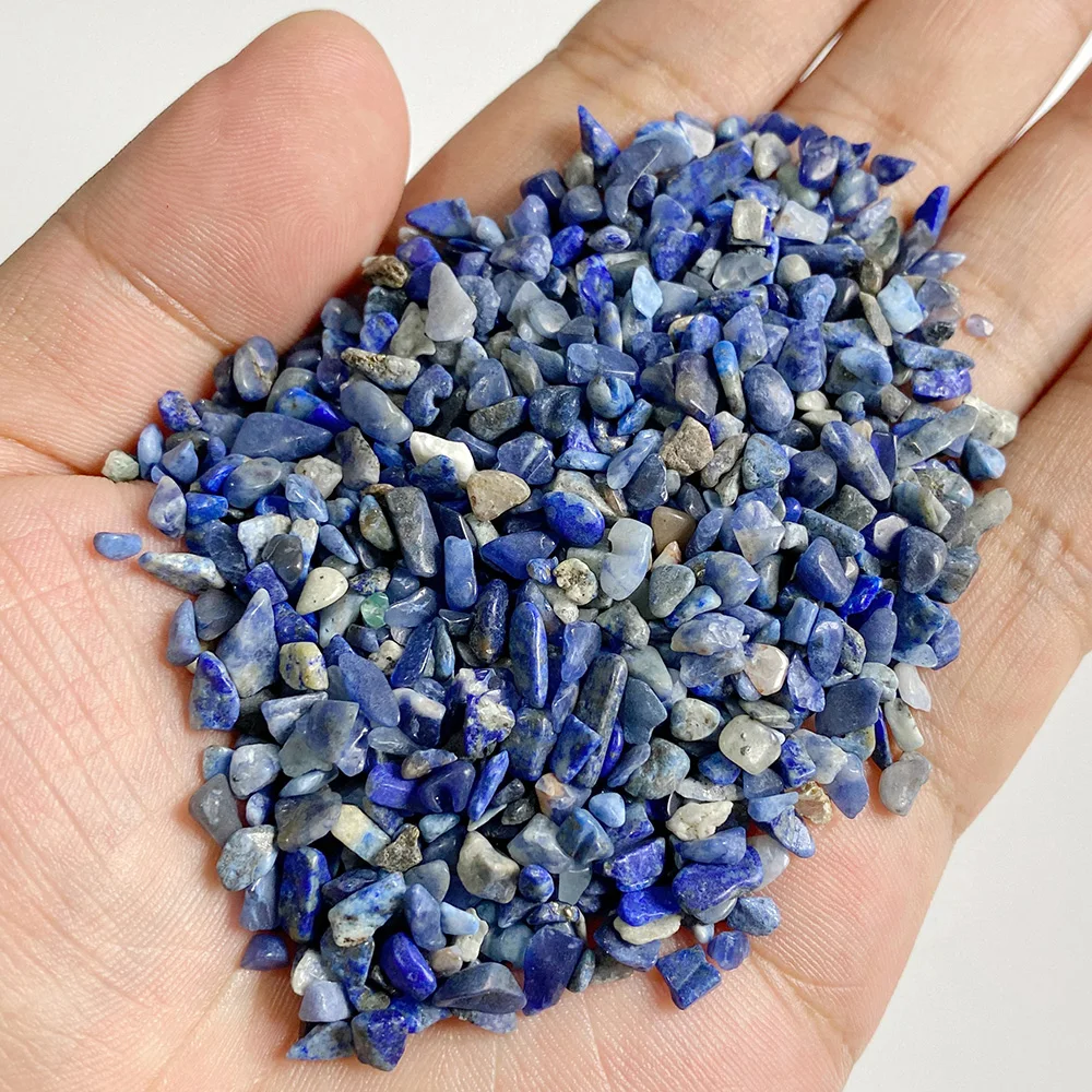 Natural Stone Gravel Crystal Chips 3-5mm Irregular Amethysts Quartz Reiki Healing Tumbled Stone for DIY Fish Tank Bonsai Decor