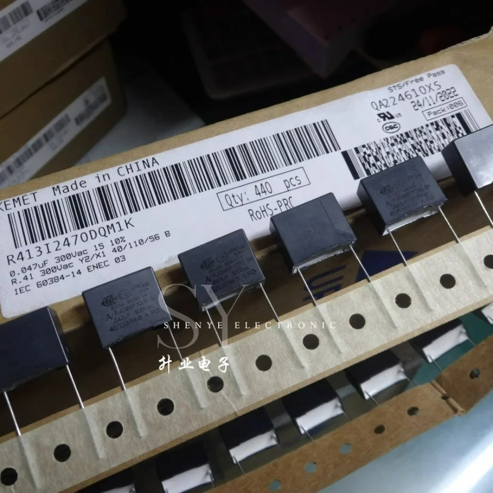 

10PCS AV R413 0.047uf/300VAC 47nf 473 Brand new 15mm film capacitor R413I2470DQM1K