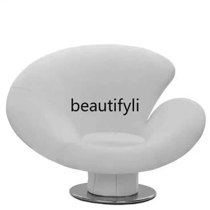 Modern special-shaped fiberglass calla lily flower chair hotel light luxury art leisure petal Ganoderma lucidum single chair