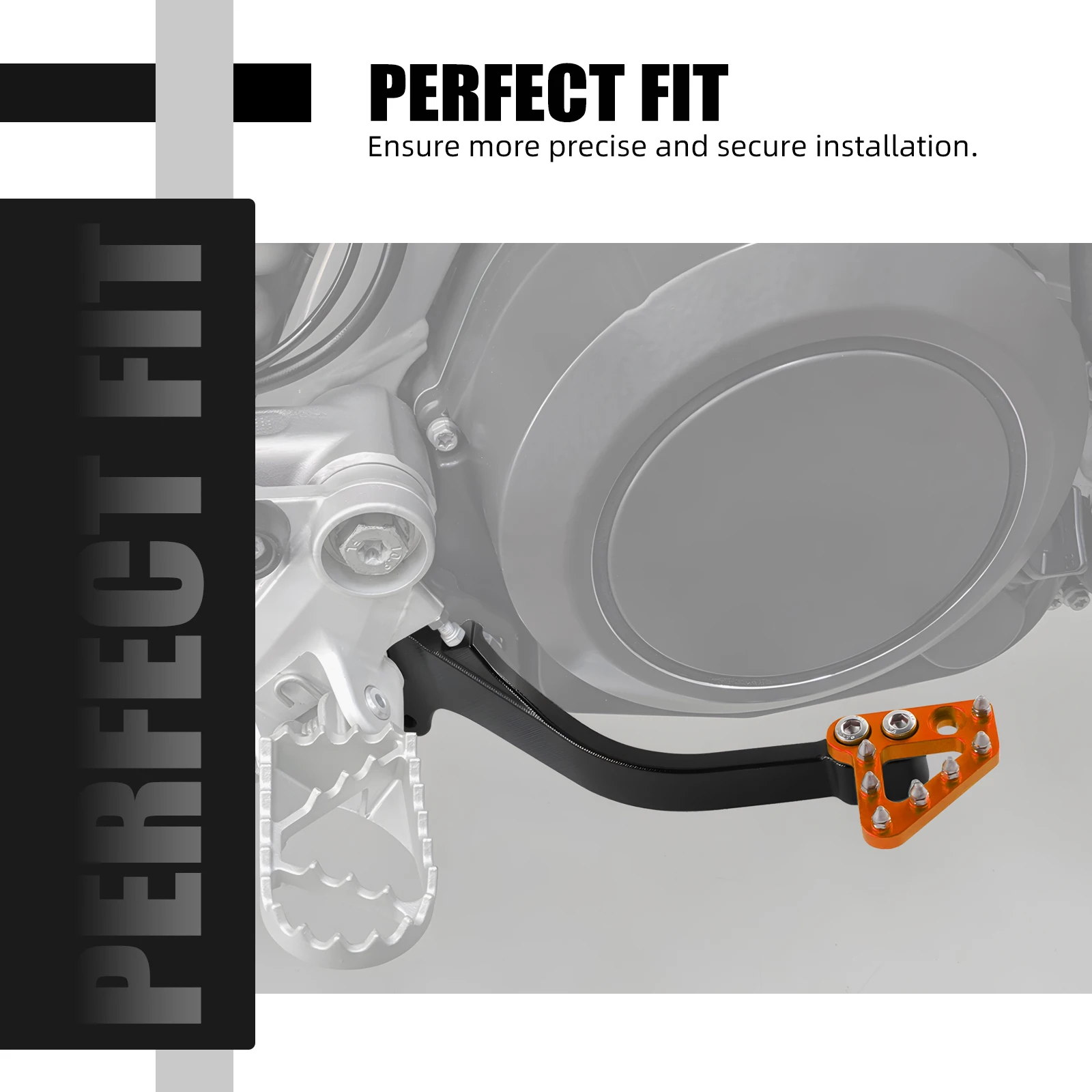 (EU-Lager) NICECNC Für Husqvarna 701 Enduro /Supermoto KTM 690 Enduro R 690 SMC R 2019-2024 Fußbremspedalhebel Fußrasten-Set – Detail 6