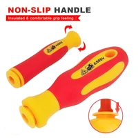 Insulated Electrician Screwdriver High Hardness Combo Household Magnetic Cross Word Shaped Plum Blossom Hexagonal Screwdriver 4