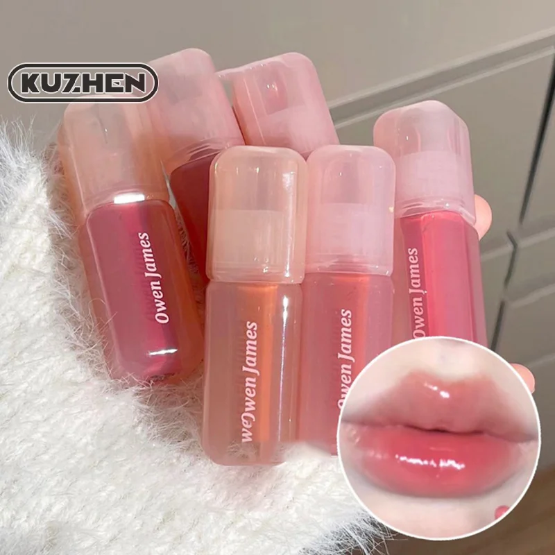 Moisturizing Juice Red Lip Gloss Cherry Mirror Water Lip Glaze Jelly Glass Lip Oil Waterproof Lipstick Nude Clear Tint Makeup