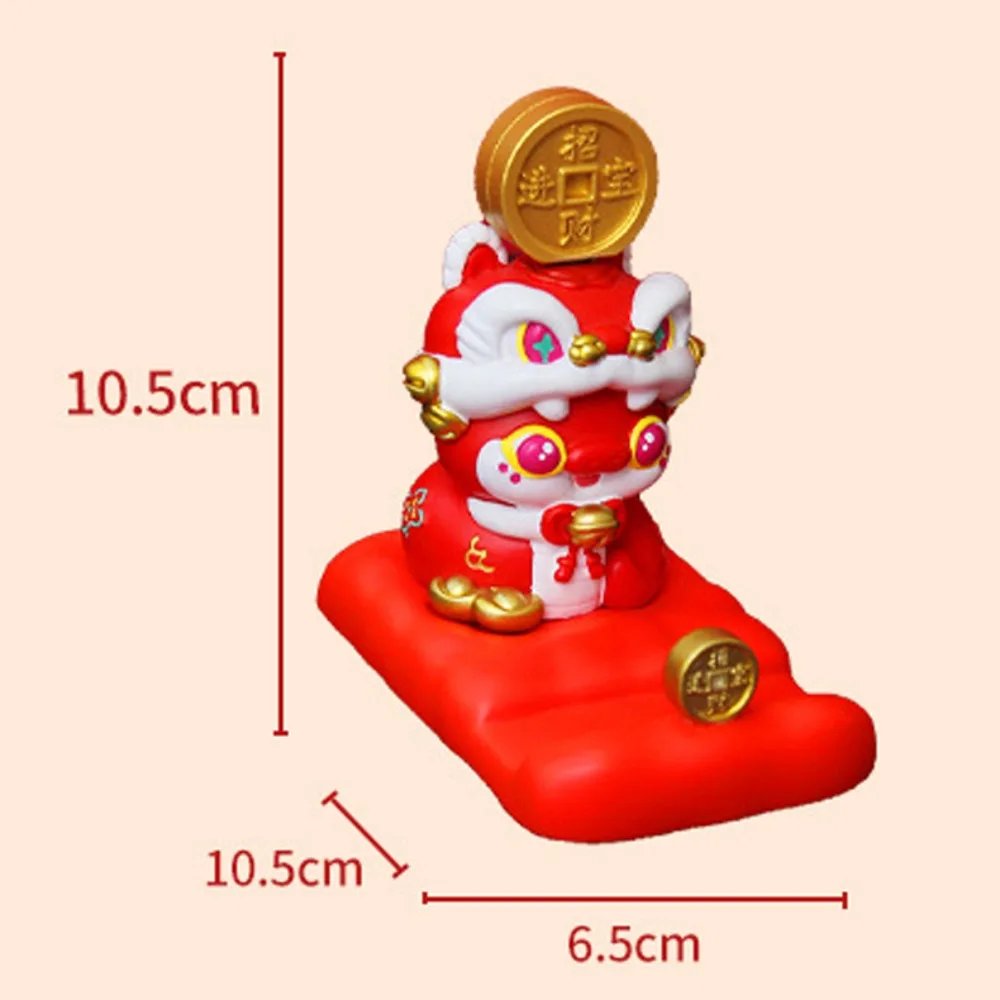 Figurine de serpent du zodiaque, dessin animé, artisanat en résine, support de téléphone portable, conception de fente, support de téléphone serpent créatif, décoration de maison