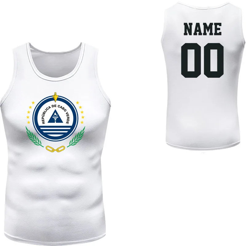 Cape Verde Free Custom Name Number Mens Funny Tank Tops 3D Printed Cool Graphic Sleeveless Summer Sports Gym Workout Shirt