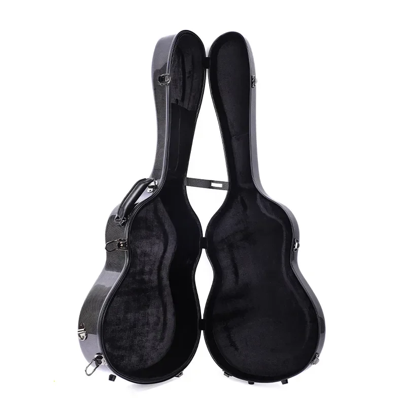 Wholesale Carbon Fiber Guitar Case for 39 Inch Classical and 41 Inch Folk Guitars Ultra Light Hard Shell Protective Box