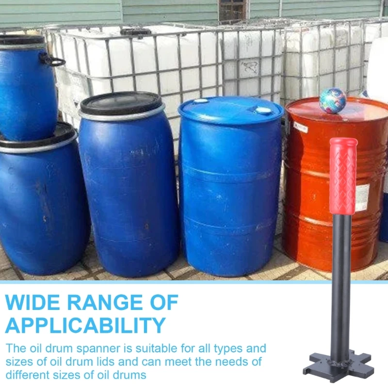 Cờ lê thùng sắt nặng để mở 55 gallon trống dài 31cm Thùng dầu bằng tay Mở cờ lê Thùng dụng cụ mở