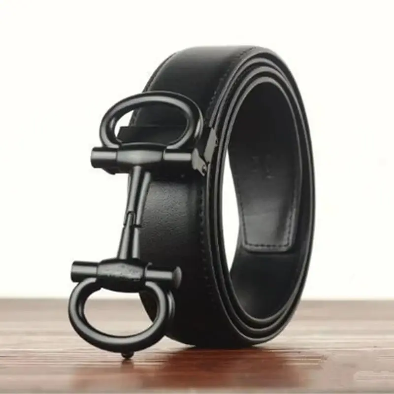 2024 New Famous Brand Belt Men width 3.4cm Top Quality Strap Male Genuine Luxury Leather Belts for Women jeans Waistband Belt