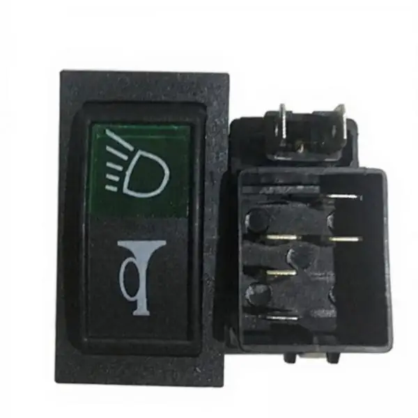 Plastic 12V Vehicle Light Switch Universal Weather Resistant Toggle for Headlamp Horn Trailer Applications