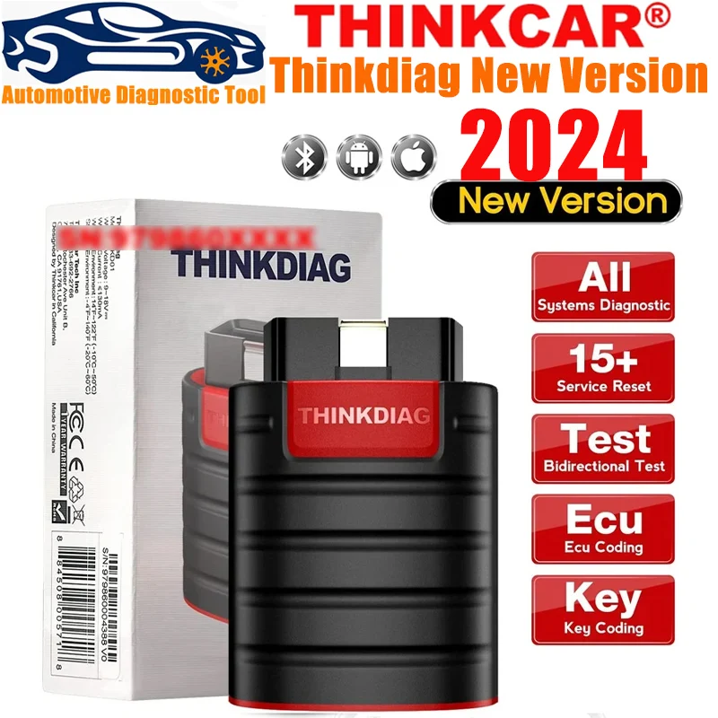 New THINKCAR Thinkdiag New Version All System Full Soft ware Lifetime Free OBD2 Diagnostic Tool ECU Coding active test Scanner