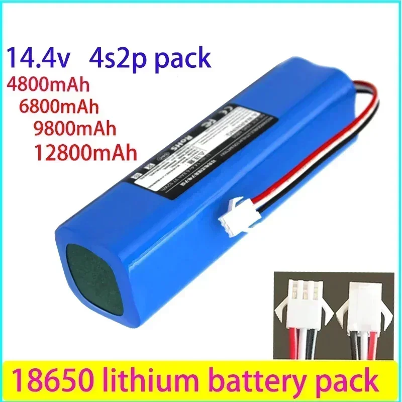 

Free Shipping 2023New Original Sweeper Battery 4S2P 14.4V 4800/6800/9800mAh Rechargeable Battery Pack Replacement of Accessories