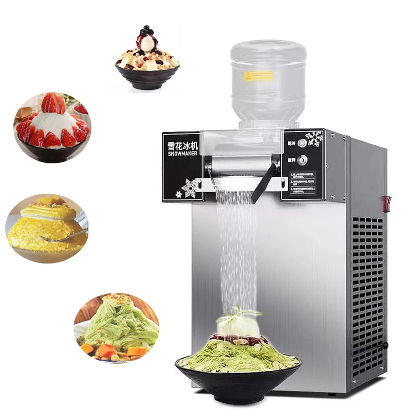 Ice Crusher Snowflake Ice Shaver Machine Portable Commercial Snowflake Ice Maker Slushy Machine Small Business