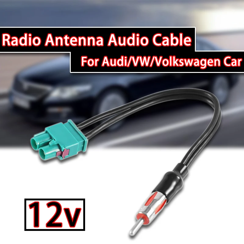 Car Radio Audio Cable Double Male head Antenna Audio Cable Adaptor Fakra - Din Male Aerial For Audi/VW/Volkswagen Electronics