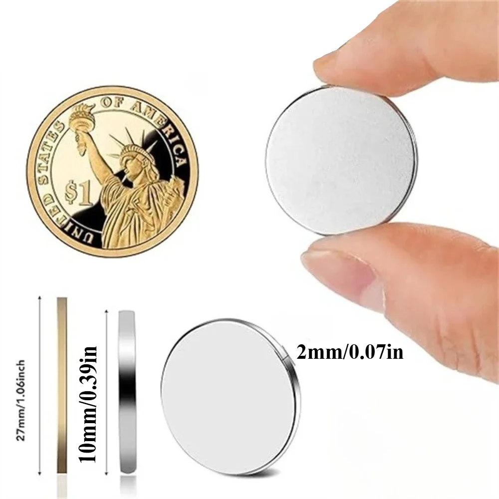 Runde Neodym-Magnete 10 x 2/15 x 2/25 x 2 mm für selbstgemachte Feiertagstaschen, saisonale Lager- und Bürowerkzeugaufbewahrung sowie Weihnachtswände – Detail 2