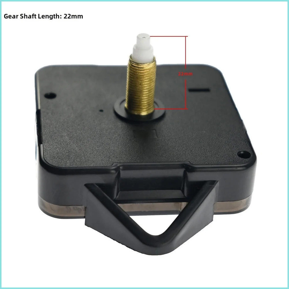 Silent Quartz Movement Black for DIY Clock Kits Plastic Hook Replacement Part 56x56x16mm Compatible with Frames