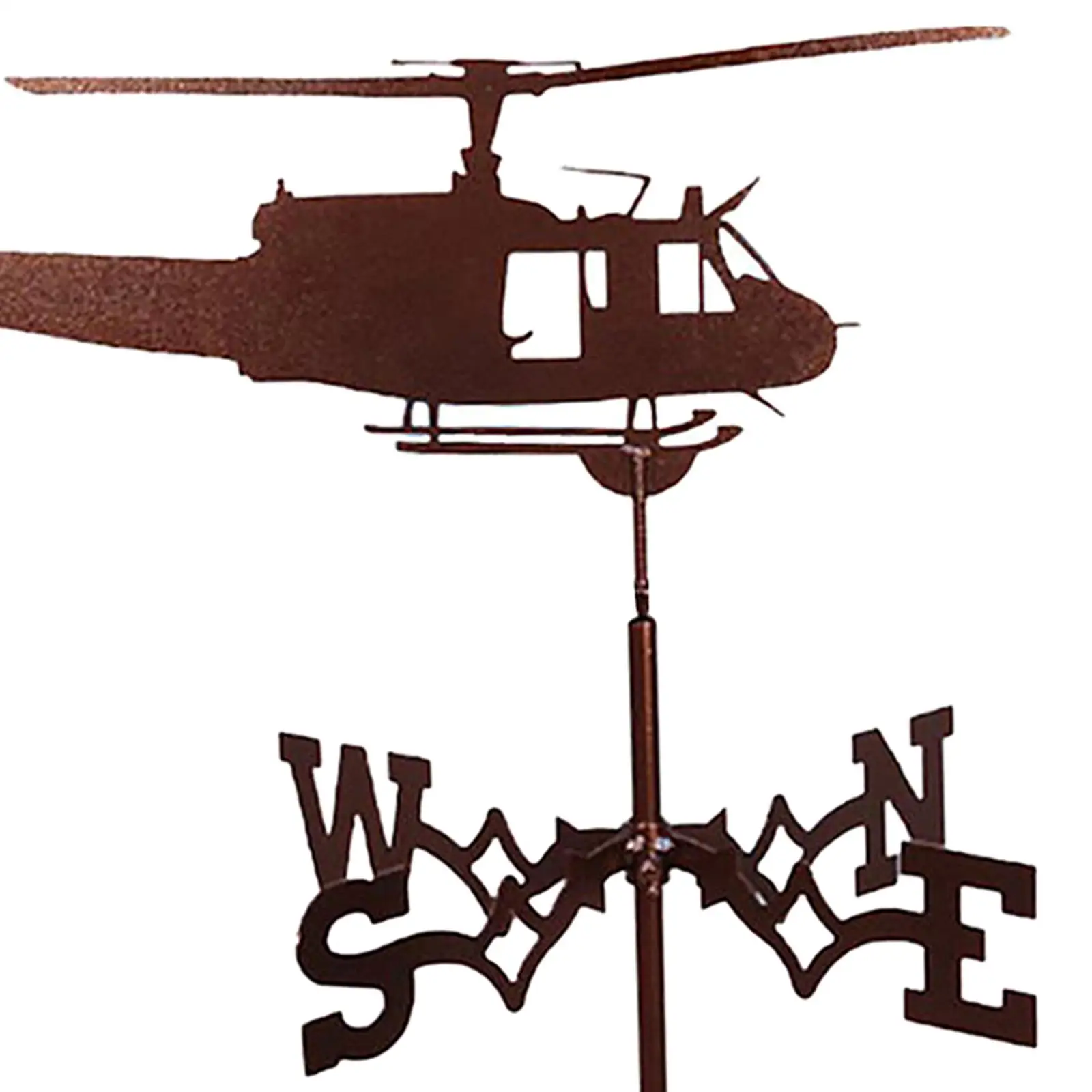 Retro Stainless Weathervane Wind Direction Indicators Garden Stake barn Roof