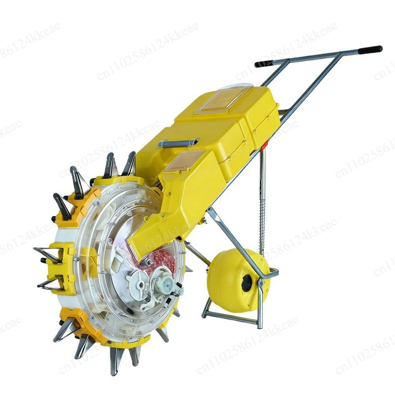 Hand-push seeding and fertilization integrated machine 2 in 1 corn soybean seeder seed fertilizer integrated