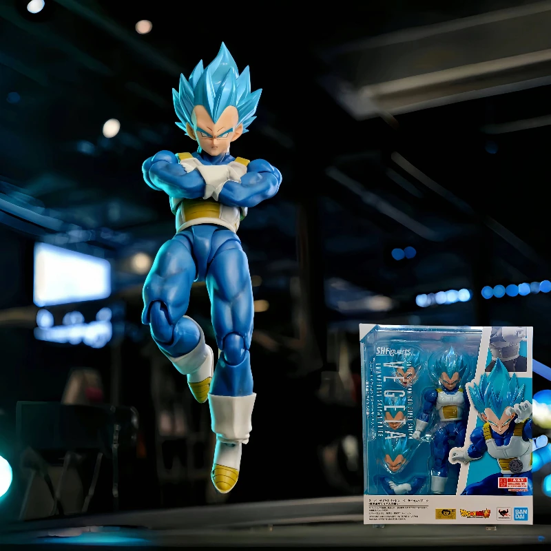 

Original Bandai Dragon Ball Z S.H.Figuarts Super Saiyan God Blue Son Gokou SHF Son Goku Blue Action Figure Model Toys