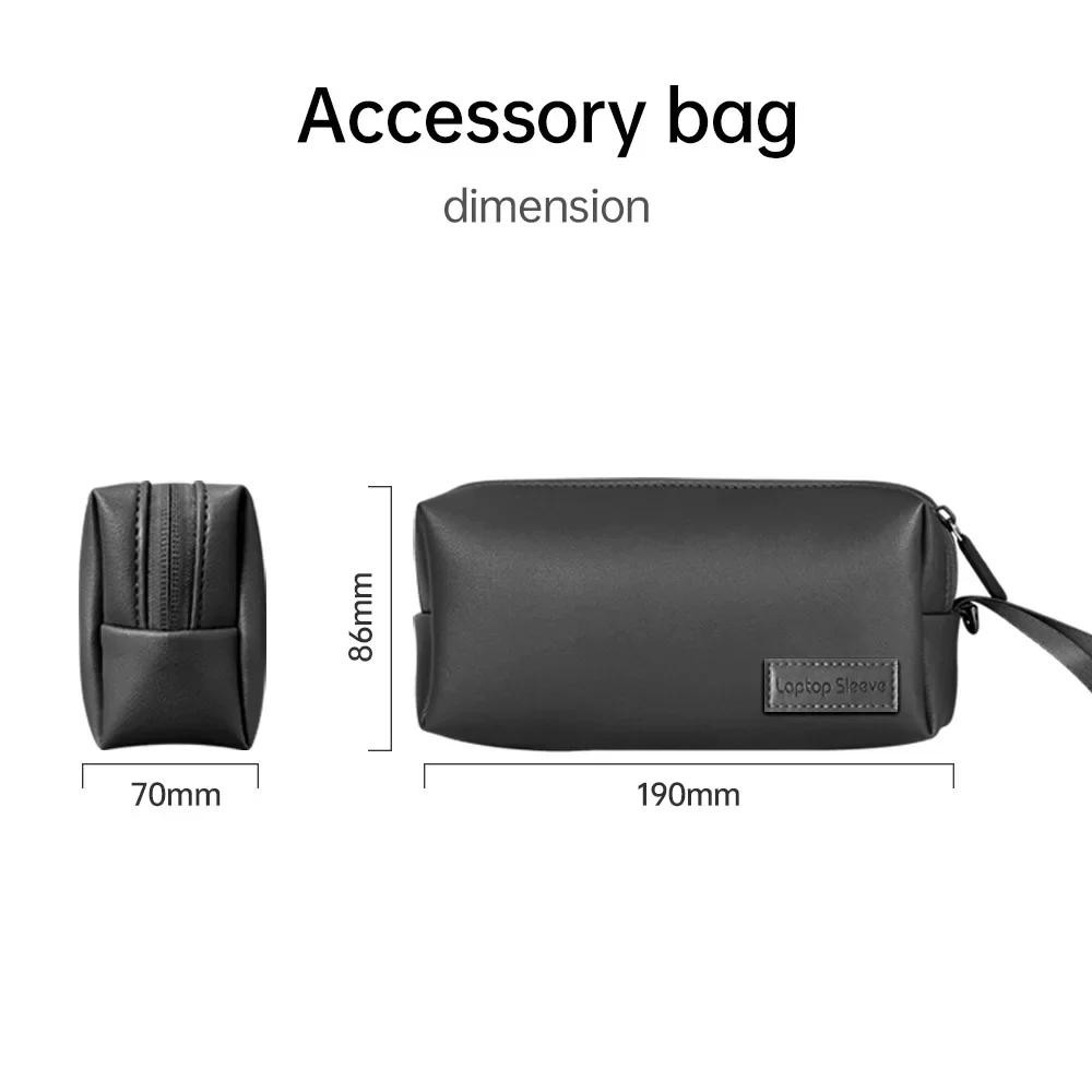 Laptop Sleeve Case for MacBook 2024 M3 Air 15 Case Model A3114 M2 13 14 15.3 16 Inch Mouse Pad Envelope with Cable Storage Bag